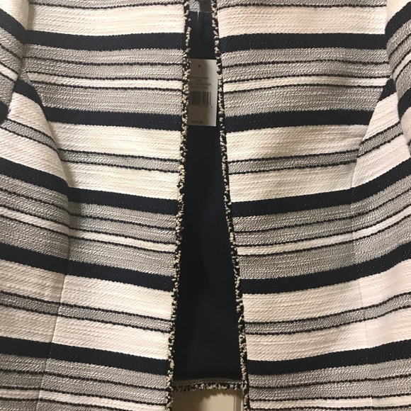 The Limited Striped Navy Jacket 10P - Picture 5 of 8